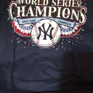 NY Yankees 2009 World Series T-Shirt. Alstyle Navy S/S Tee.